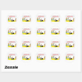 verstuikte polsoefening DVD Ronde Sticker (Vel)