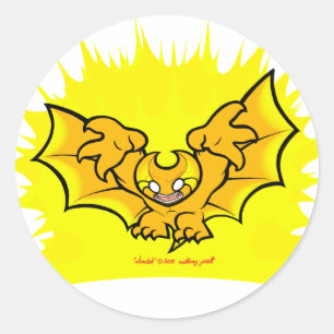 verstuiven zwarte omtrek ronde sticker