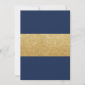 Verstuivingspartij legant marineblauw en goud kaart (Achterkant)