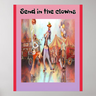 Verstuur de Clowns Poster