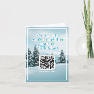 Verstuur een lied met QR-code op een kerst Kaart