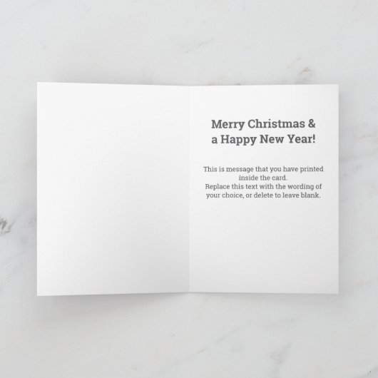 Verstuur een lied met QR-code op een kerst Kaart (Binnen)