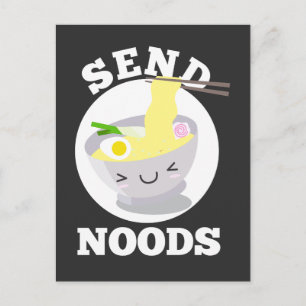 Verstuur Noods Asian Kawaii Ramen Noodles Bowl Foo Briefkaart