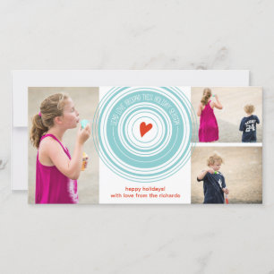 Verstuur uw liefde rond x3 feestdagenkaart