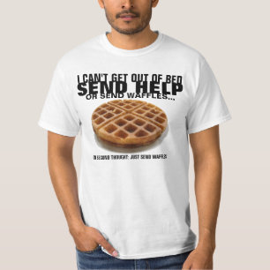 Verstuur wafels t-shirt