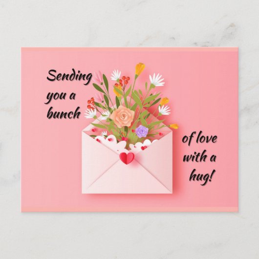 Verstuur wat liefde en een knuffel! briefkaart (Voorkant)