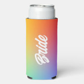 Versuft en betrokken Retro Rainbow Bachelorette (Seltzer Achterkant)