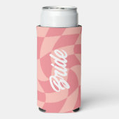 Versuft en verloofd Retro Checkerboard Bachelorett (Seltzer Achterkant)