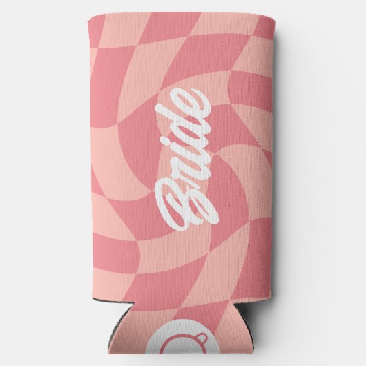 Versuft en verloofd Retro Checkerboard Bachelorett (Achterkant)