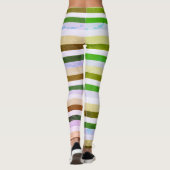 Vert 7 Bleu Stripes leggings (Dos)