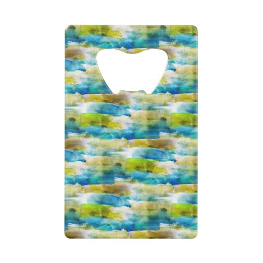 Vert abstrait d'aquarelle, bleu (Devant)