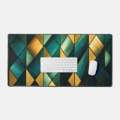 Vert Abstrait doré géométrique (Clavier et souris)