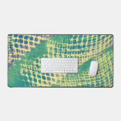 Vert Abstrait et violet sur les tapis de bureau ja (Clavier et souris)