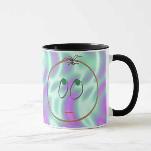 Vert Alien, Faces Drôle Mug (Droite)