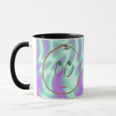 Vert Alien, Faces Drôle Mug (Gauche)