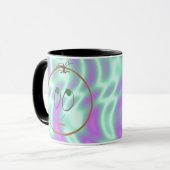 Vert Alien, Faces Drôle Mug (Devant gauche)