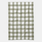 Vert anglais Country Check Plaid Serviette de cuis (Vertical)