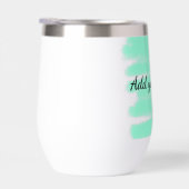 Vert aquarelle ajouter nom message texte lancer (Droite)