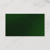 Vert Arrière - plan Plain Carte de visite moderne (Dos)