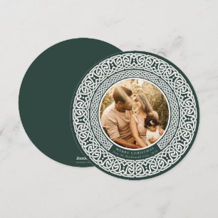 Vert arrondi + blanc blanc blanc Carte photo de va