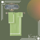 Vert avec bordure blanche