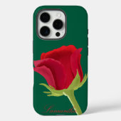 Vert avec coque iphone rose rouge (Verso)