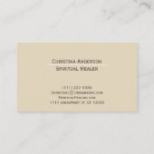 Vert avec fleurs / Carte de visite feuille (Dos)