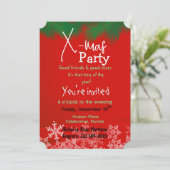 Vert avec invitation rouge (Debout devant)