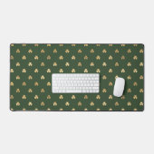 VERT AVEC TRÈFLES IRLANDAIS CELTIQUES OR (Clavier et souris)