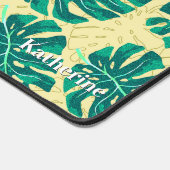 Vert beige palmier tropical (Coin)