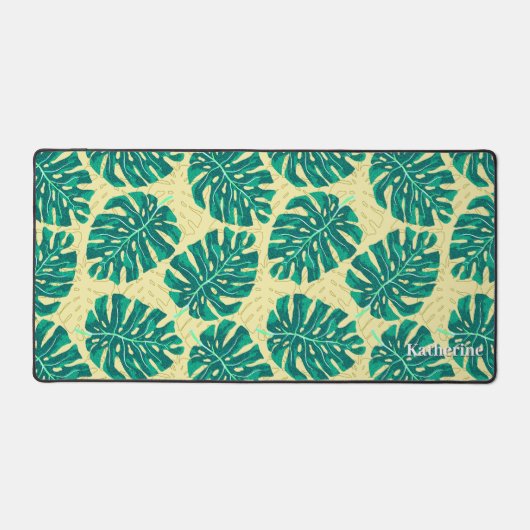 Vert beige palmier tropical (Recto)