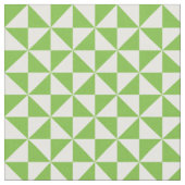Vert Blanc moderne Triangles tissu Motif (Fermer)