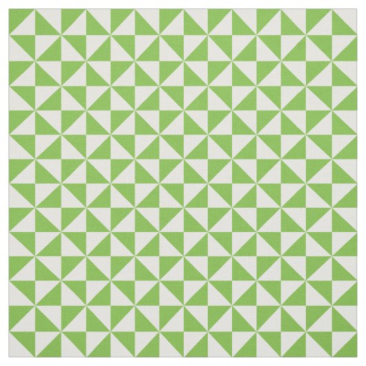 Vert Blanc moderne Triangles tissu Motif (Échantillon)