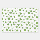 Vert blanc quatre feuilles Motif personnalisé (Devant)