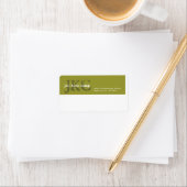 Vert blanc trois premiers Étiquette d'expédition c (En situation)