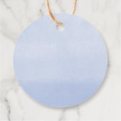 Vert bleu blanc floral merci pour les étiquettes (Dos)