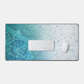 Vert bleu clair Mandala Zen (Clavier et souris)