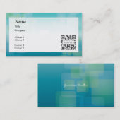 Vert bleu générique de modèle de carte de visite (Devant / Derrière)