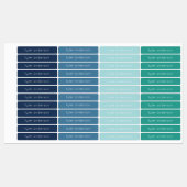 Vert Bleu Skinny imperméable Étiquettes de l'enfan (Feuille)