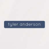 Vert Bleu Skinny imperméable Étiquettes de l'enfan (Design 1)