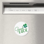 Vert Bonne chance Quatre feuilles Clover Magnet Sh (In Situ (Lave-vaisselle))