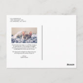 Vert | Carte postale verticale Mariage de script (Dos)