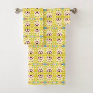 Vert Chartreuse floral tribal de Bohème chic de