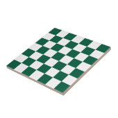 Vert chasseresse et carreaux blancs (Côté)