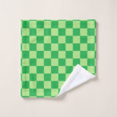 Vert Checkered (Gant de toilette)