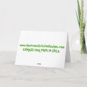 Vert chrétien Joyeuses Pâques de ~ de carte de (Dos)