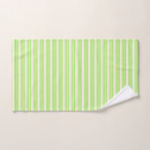 Vert citron vert et beige cinq rayures motif (Serviette à main)