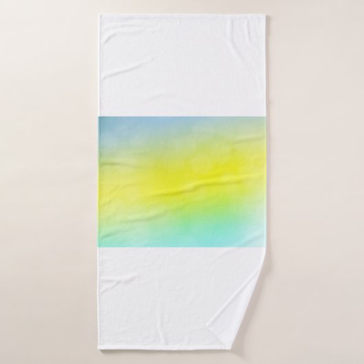 Vert clair, abstrait jaune flou arrière - plan. C (Serviette de bain)