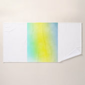 Vert clair, abstrait jaune flou arrière - plan. C (Serviette de bain)