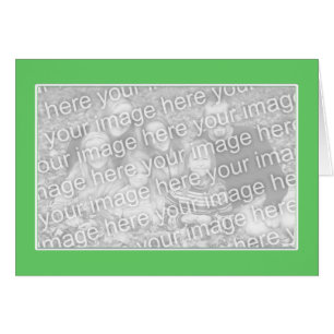 Vert clair avec bordure blanche pour Carte photo